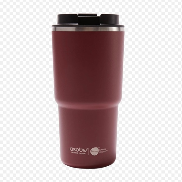 New in Box ASOBU Pick Me Up Ceramic-Lined Tumbler Spill Proof Lid 22 oz Maroon - Picture 1 of 4